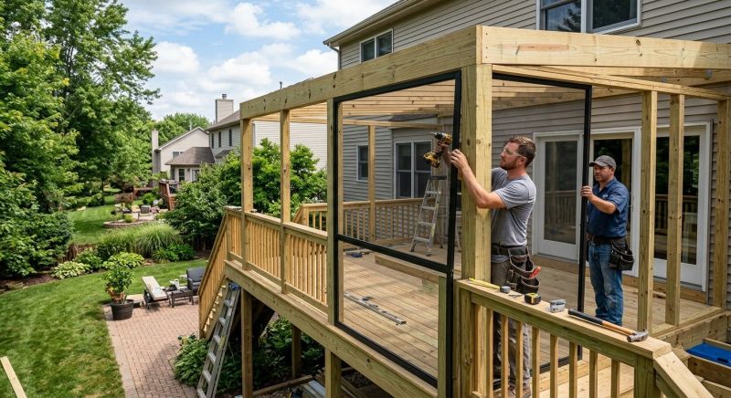 Enclosed Deck Installation in Nashville, TN