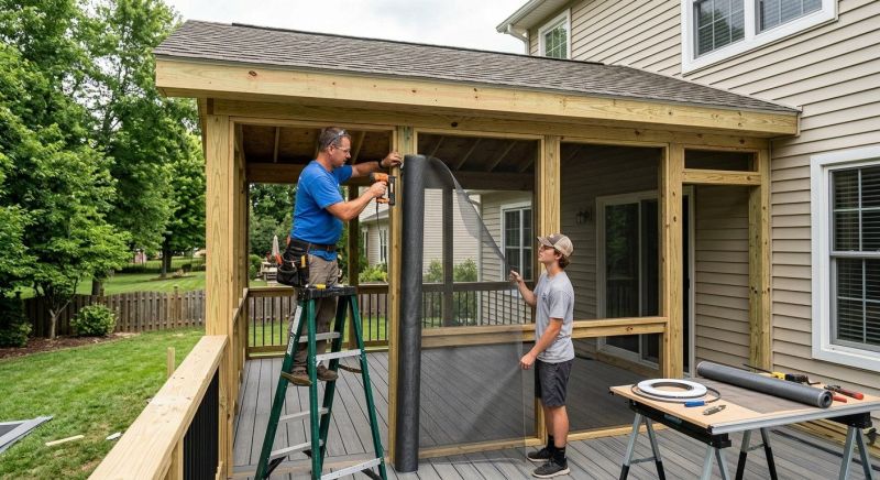 Enclosed Porch Construction in Knoxville, TN