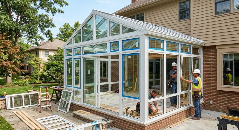 Four Season Room Installation in Dallas, TX