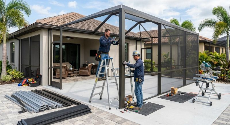 Lanai Enclosure Installation in Knoxville, TN